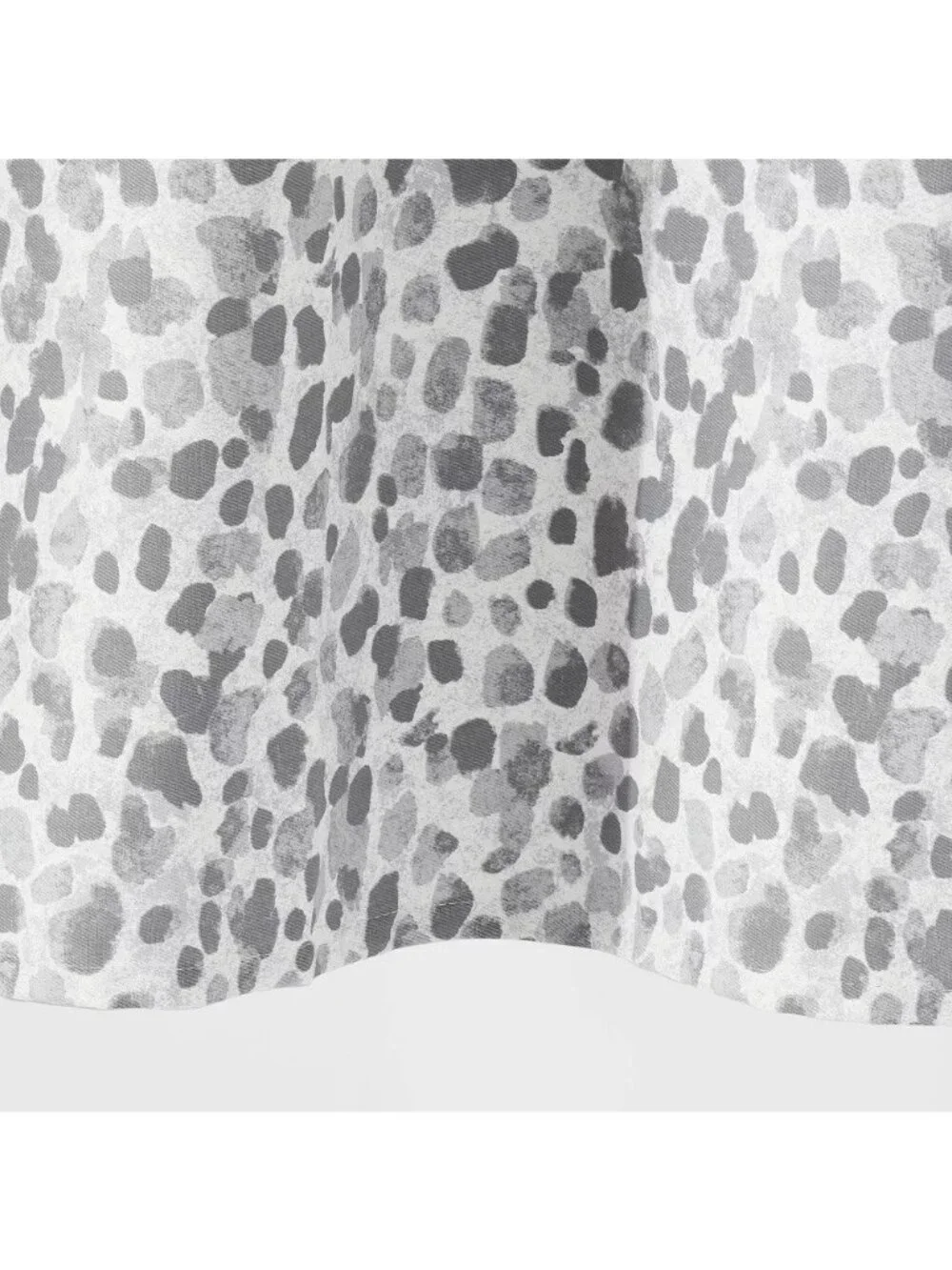 Threshold Gray Leopard Ombre Design Print 100% Cotton Shower Curtain OOS